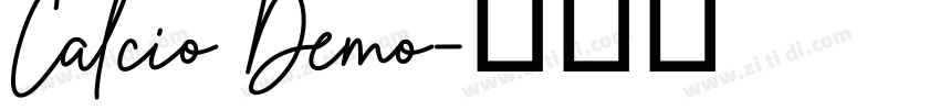 Calcio Demo字体转换